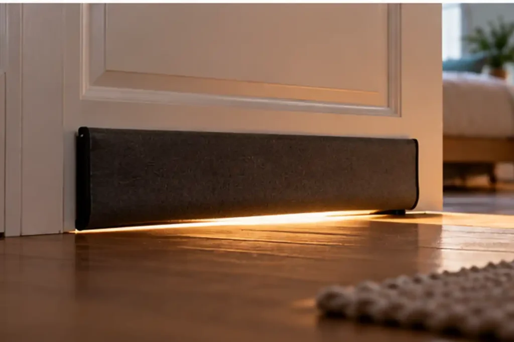 Bedroom light-blocking options for windows, doors, and electronics