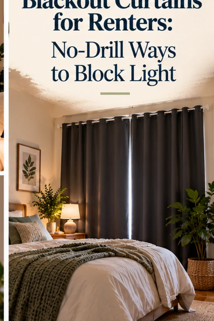 Blackout Curtains for Renters: No-Drill Ways to Block Light