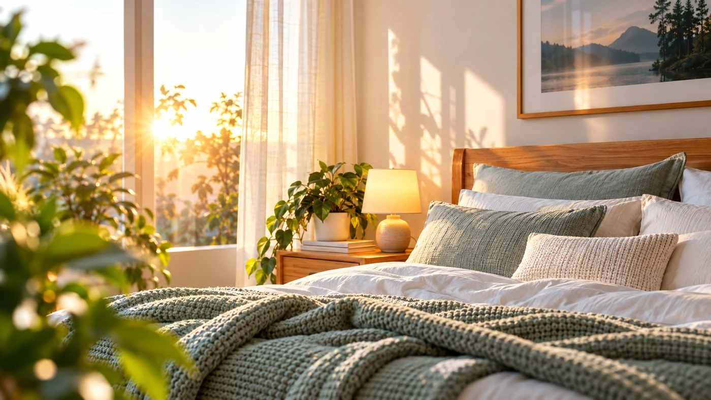 Warm bedside lighting for better sleep